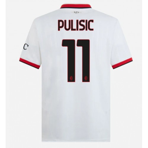 Dres AC Milan Christian Pulisic #11 Gostujuci 2024-25 Kratak Rukav